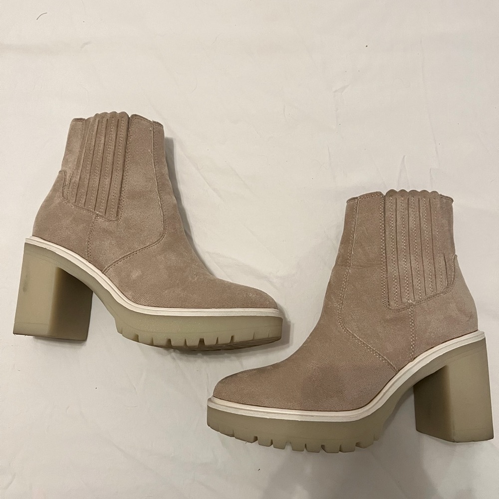 Chunky Heeled Booties - worn once